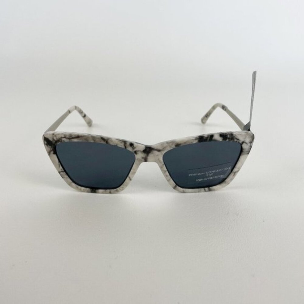 French Connection Sunglasses Black White Marbled